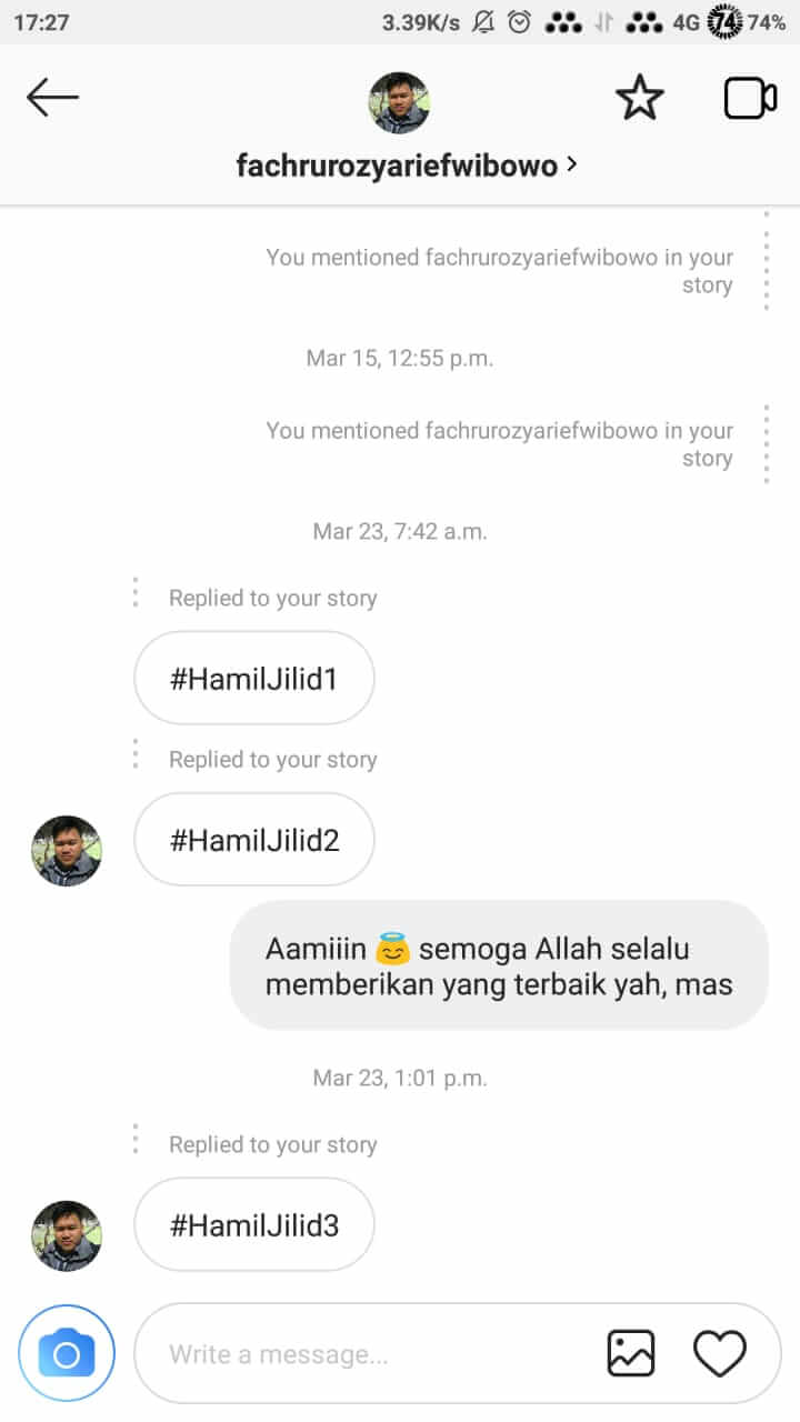 IG story-awal-kehamilan-kabay-honeymoonjournal-dotcom