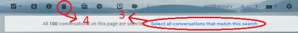 select all cara menghapus email lama di gmail