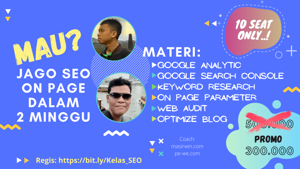 kelas belajar jago seo on page