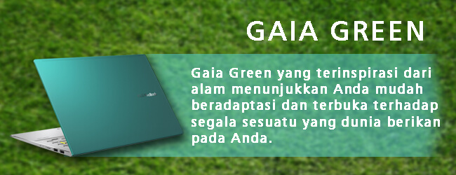gaia green asus vivobook s14 s433