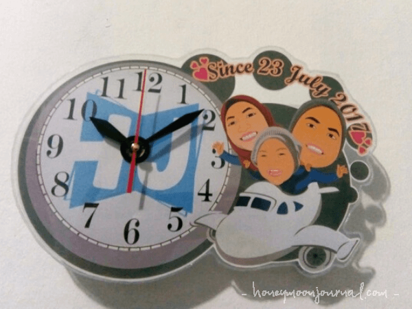 jam dinding custom ide kado anniversary pernikahan