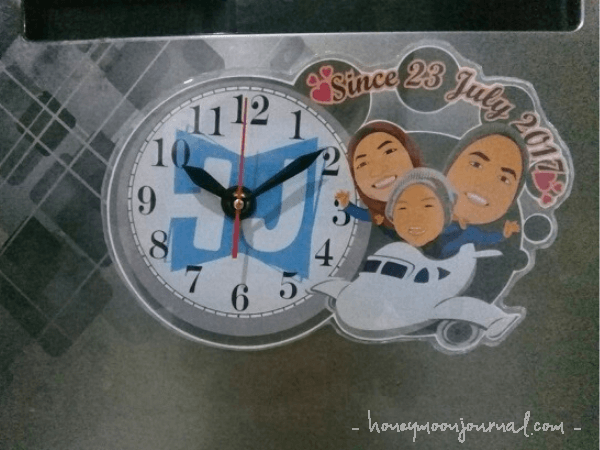 jam dinding custom ide kado anniversary pernikahan