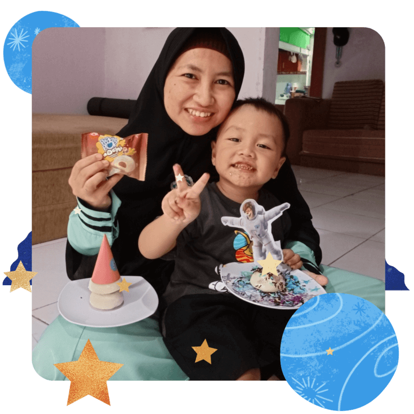thariq kreasi es krim mochi paddle pop