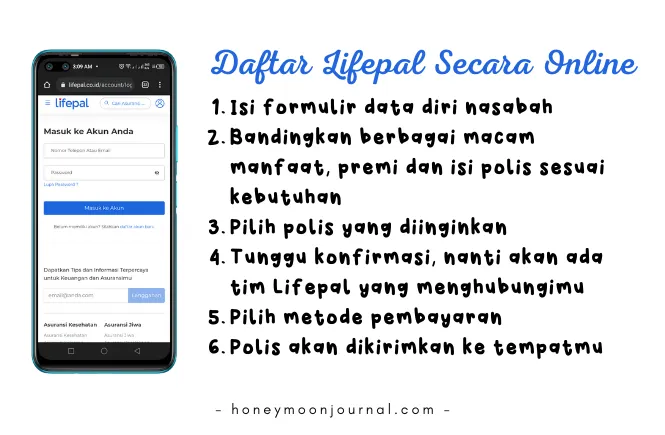 cara daftar asuransi lifepal
