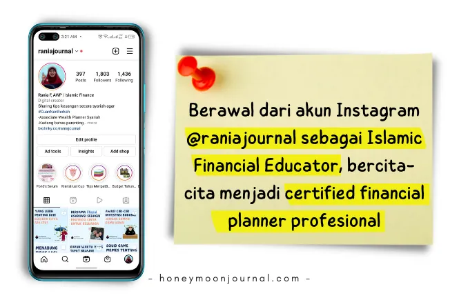 akun Instagram @raniajournal