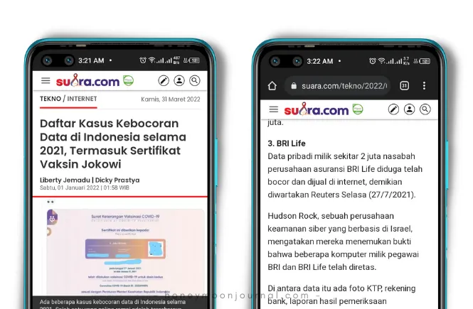 kasus kebocoran data