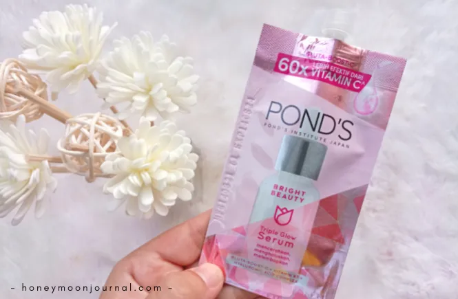 serum pencerah wajah ponds triple glow serum