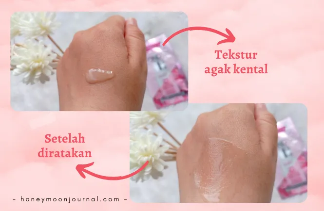 tekstur serum pencerah wajah ponds triple glow serum