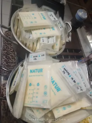 hasil pumping stok asi