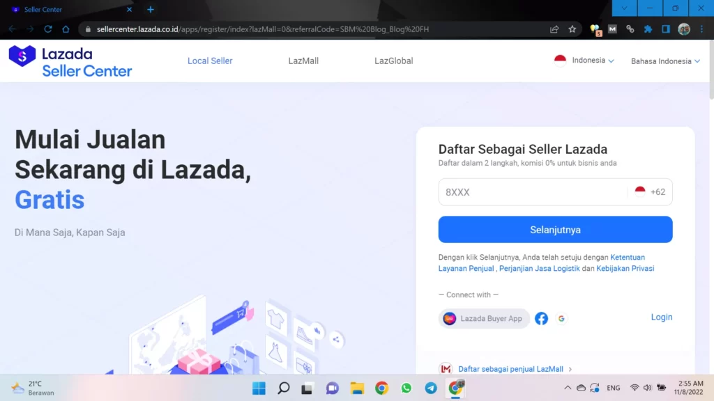 jualan di Lazada