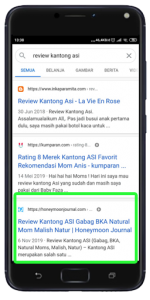 page one google kantong asi